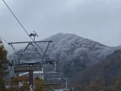 竜王スキーパークの初雪